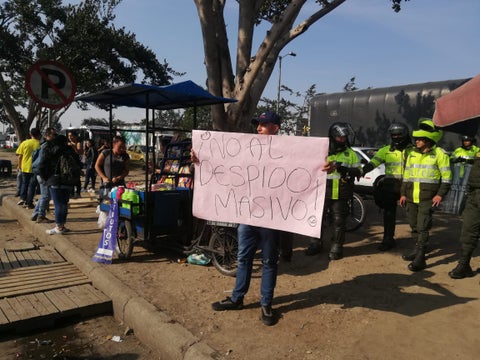 Protesta en calle 13