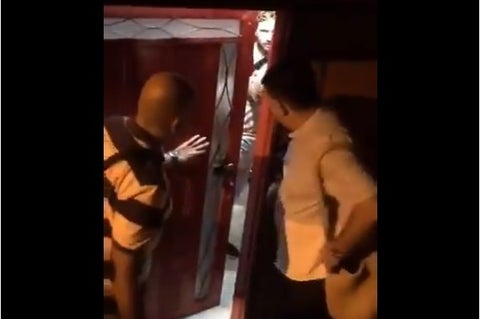 El alcalde de Santa Fe de Antioquia llegó hasta el lugar de la fiesta.