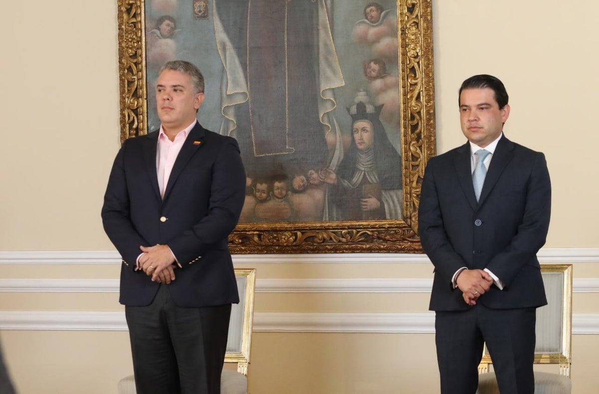 Gobernador Nicolás García y presidente Iván Duque
