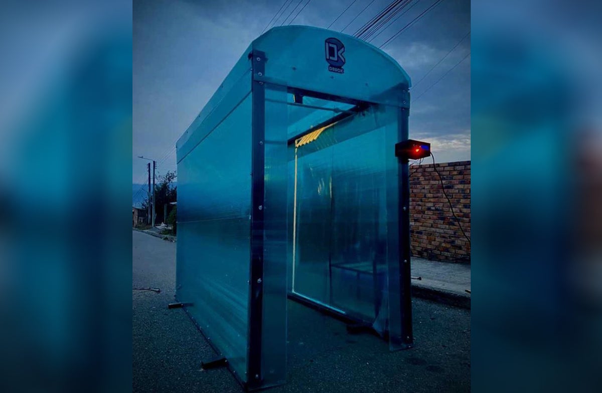 Cabina descontaminante diseñada en Colombia