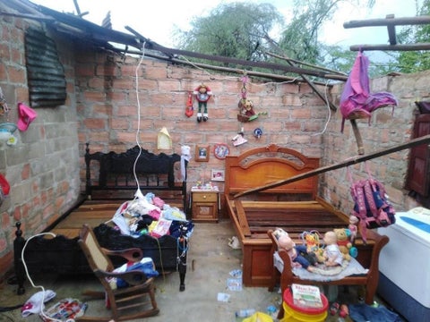 Cientos de familia quedaron con las viviendas afectadas