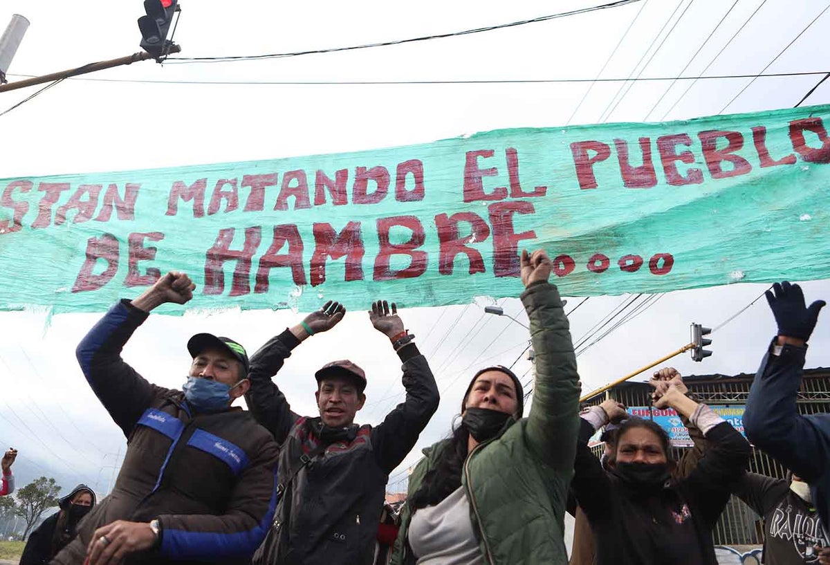 Protestas en Bogotá