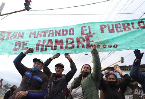 Protestas en Bogotá