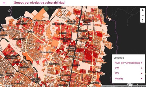 Mapa de riesgos del Dane
