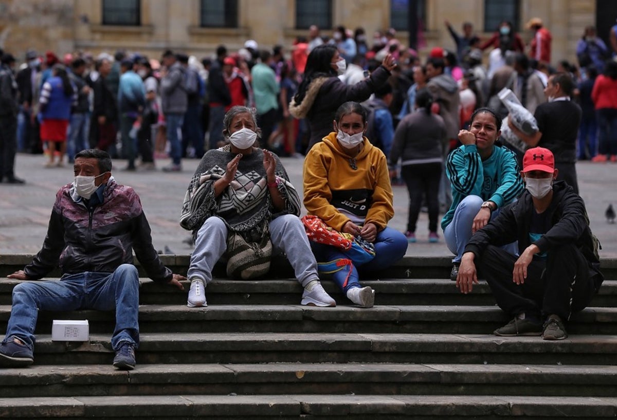 Migrantes venezolanos en Bogotá