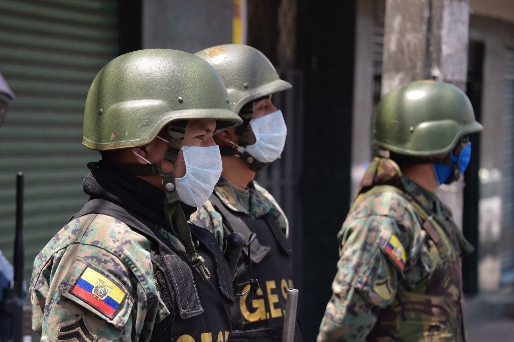Militares y coronavirus en Ecuador