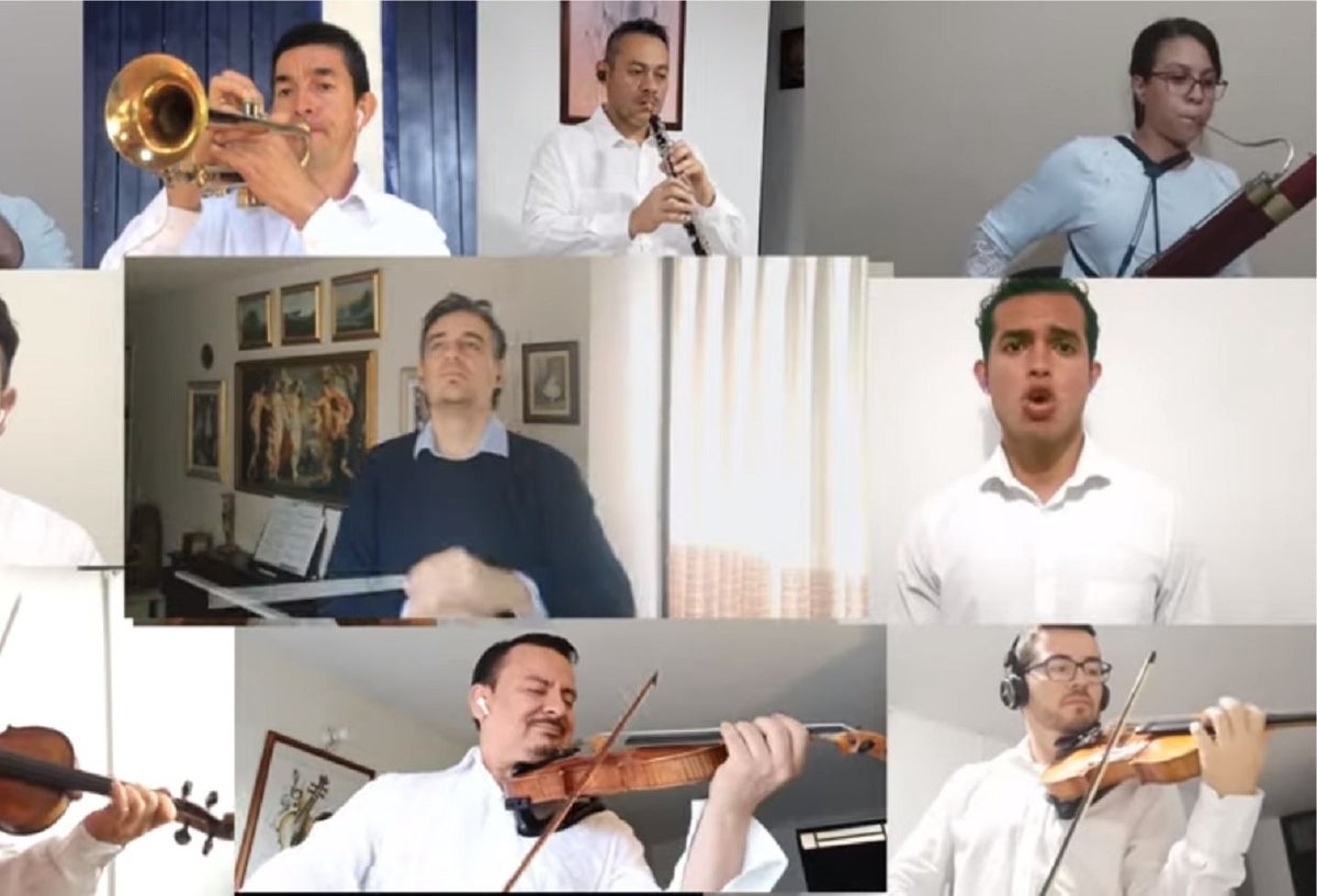 Orquestas del país se unen para interpretar el Himno Nacional