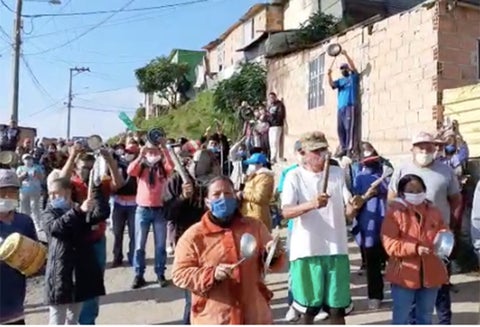 Protestas en Ciudad Bolívar en aislamiento