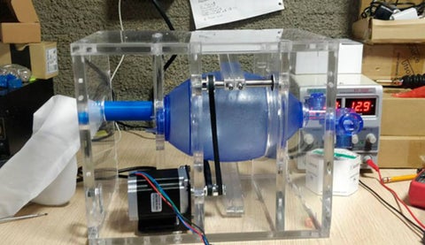 Prototipo de los respiradores artificiales desarrollados en Medellín