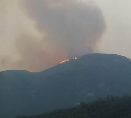 Incendio forestal en San Calixto, Norte de Santander