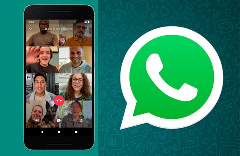 videollamadas de WhatsApp con ocho integrantes