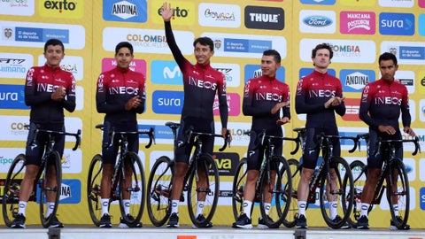 Team Ineos en el Tour Colombia 2020