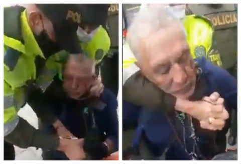 Vendedor ambulante agredido en Bogotá