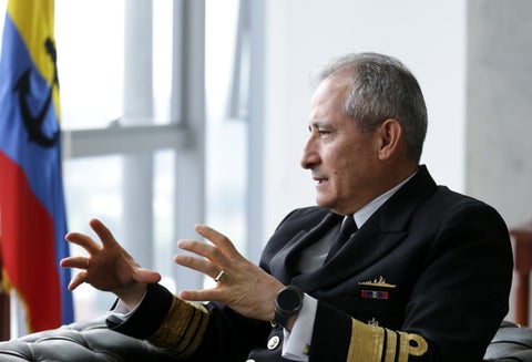 Almirante Evelio Ramírez, comandante de la Armada