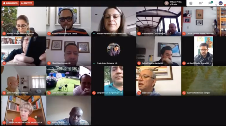 Comisión Primera en sesión virtual.