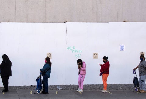 Coronavirus en Chile / ingreso a supermercados