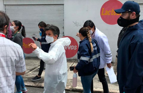 Claudia López en la localidad de Antonio Nariño