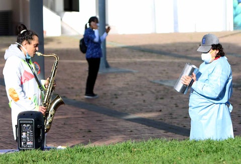 Desinfección en Chapinero / Alerta naranja en Bogotá por coronavirus