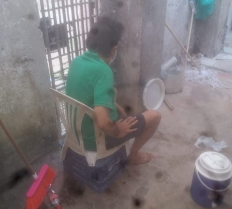 en video hicieron publica la manera como se encontraban los dos afectados de COVID19 en el centro penitenciario