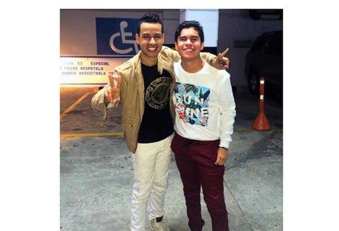 Martín Elias junto a Moisés Díaz