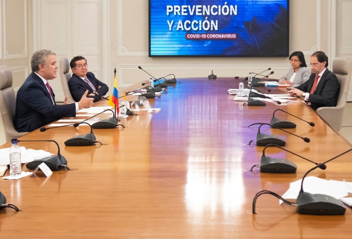 Ivan Duque y José Manuel Restrepo, ministro de Comercio