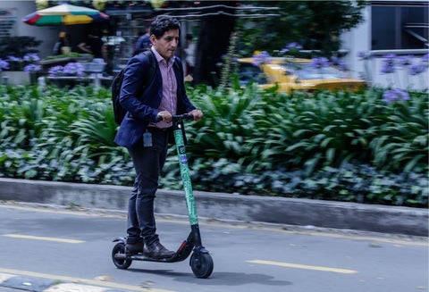Patinetas eléctricas en Bogotá