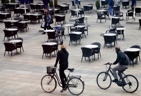 Coronavirus en Alemania / Distanciamiento en restaurantes