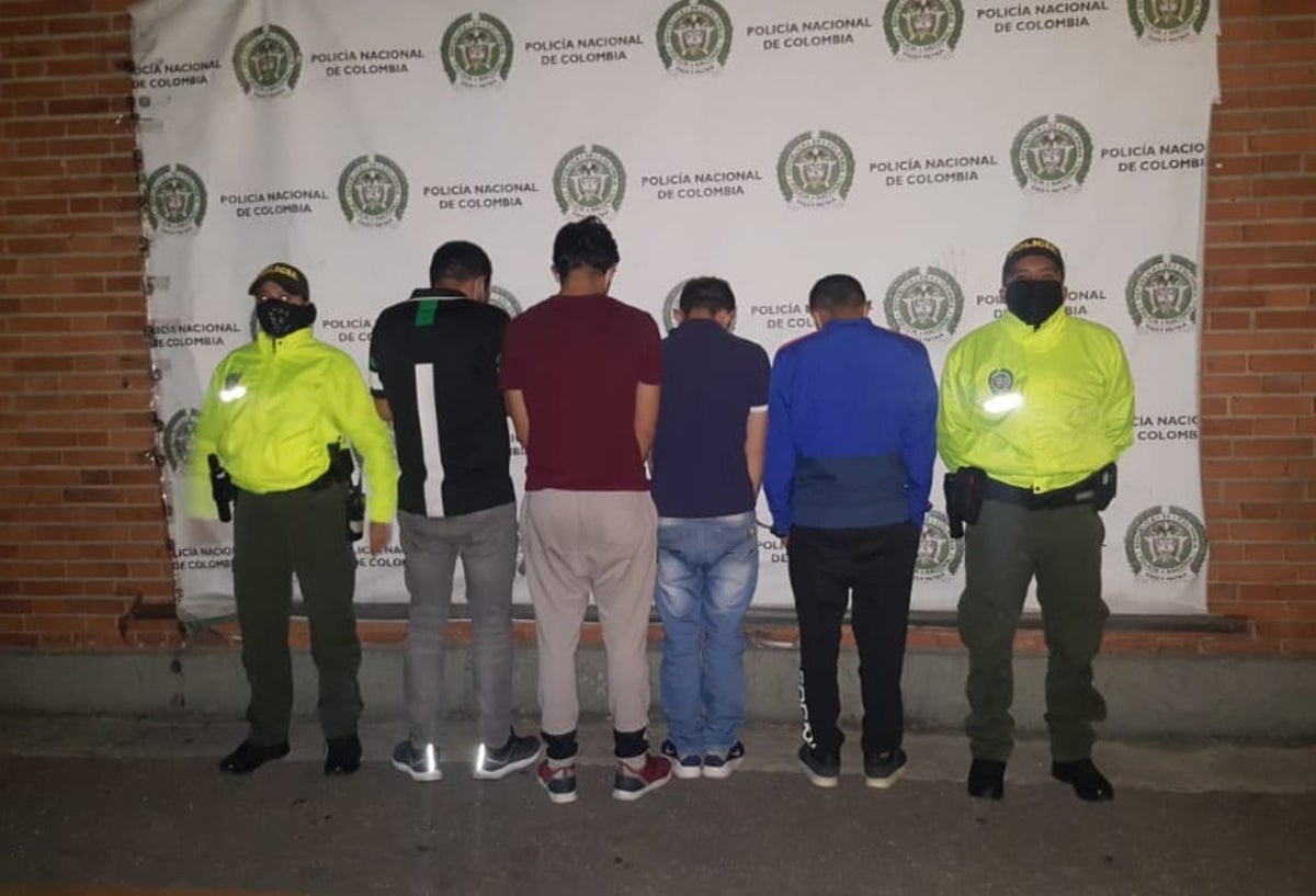 Captura de sujetos que robaron camión en Bogotá