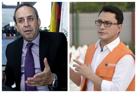 Fabio Aristizábal y gobernador Carlos Caicedo