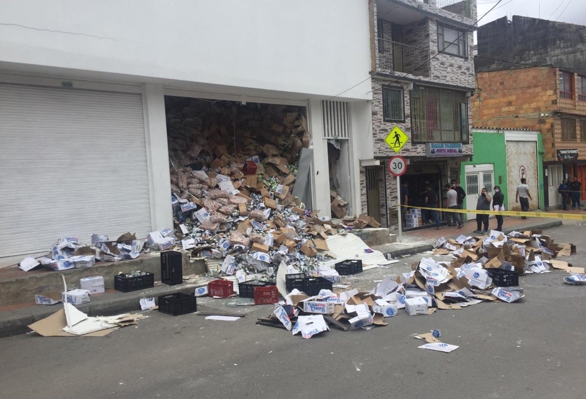 Desplome de piso de supermercado en Ciudad Bolívar