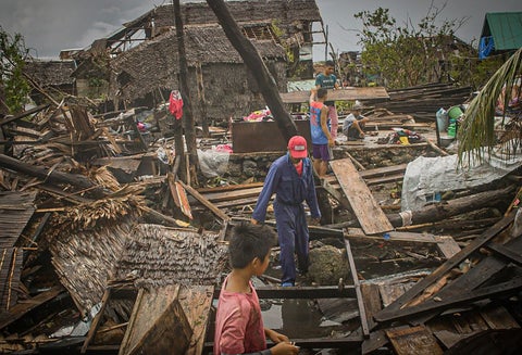 Tifón Vongfong arrasó en Filipinas