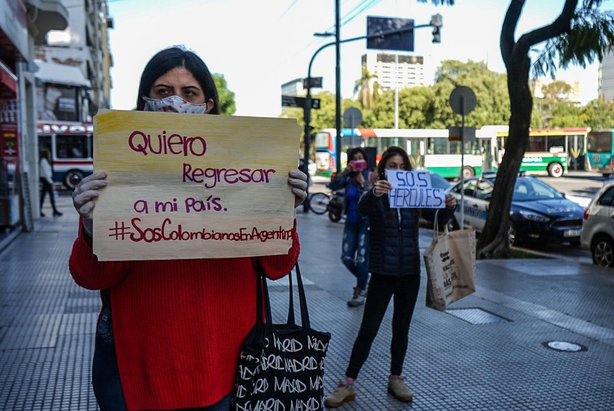 Colombianos en Argentina piden vuelos humanitarios para regresar al país