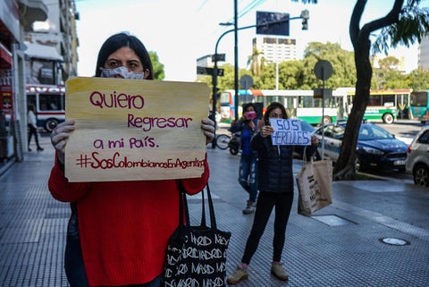 Colombianos en Argentina piden vuelos humanitarios para regresar al país