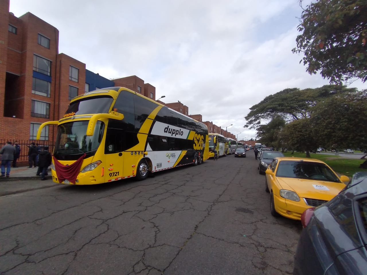 Protesta del transporte intermunicipal, en Bogotá