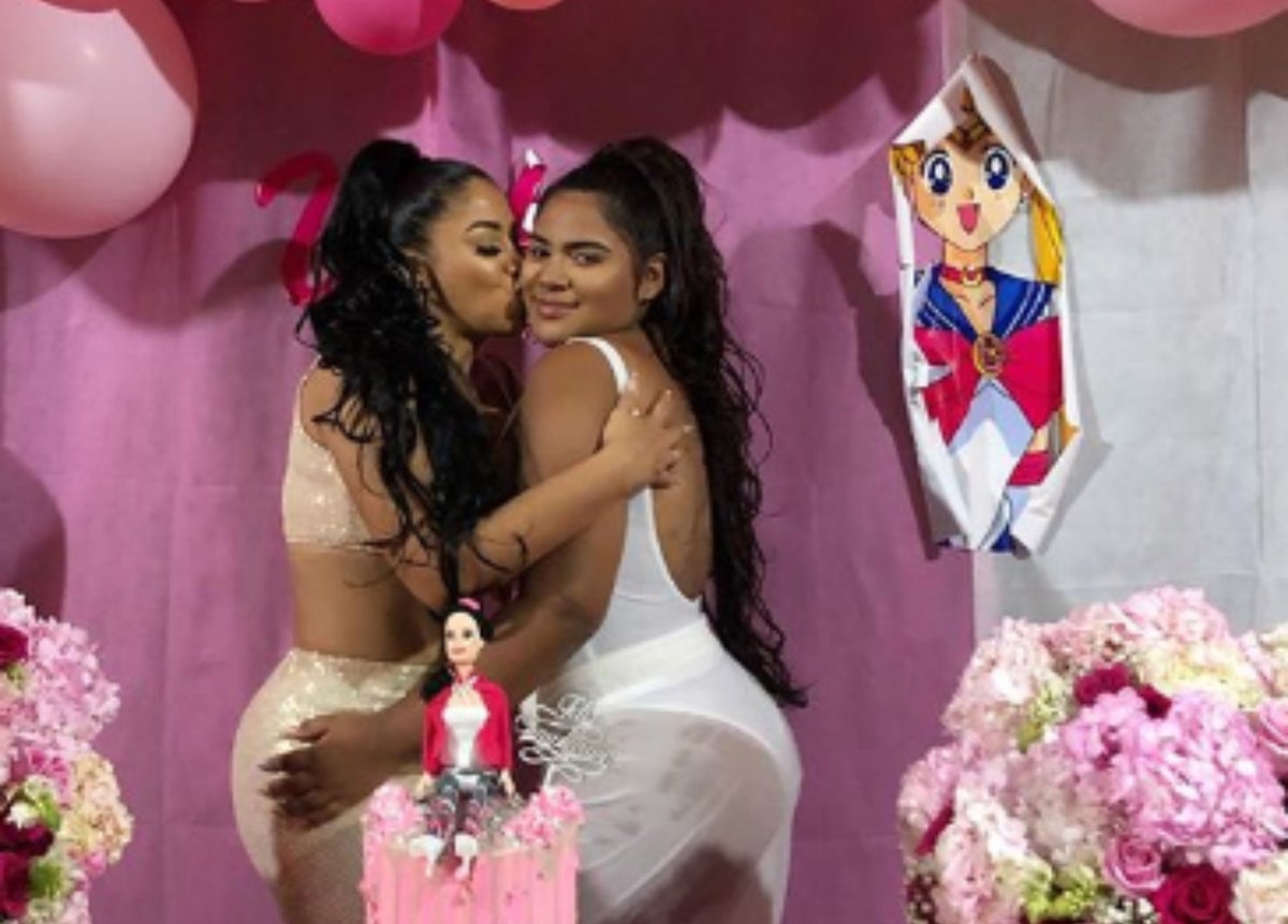 Yuranis León y su hija