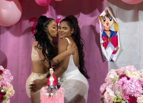 Yuranis León y su hija