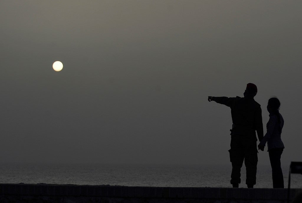 Polvo del desierto del Sahara