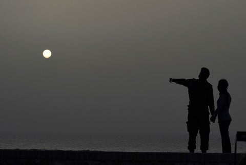 Polvo del desierto del Sahara