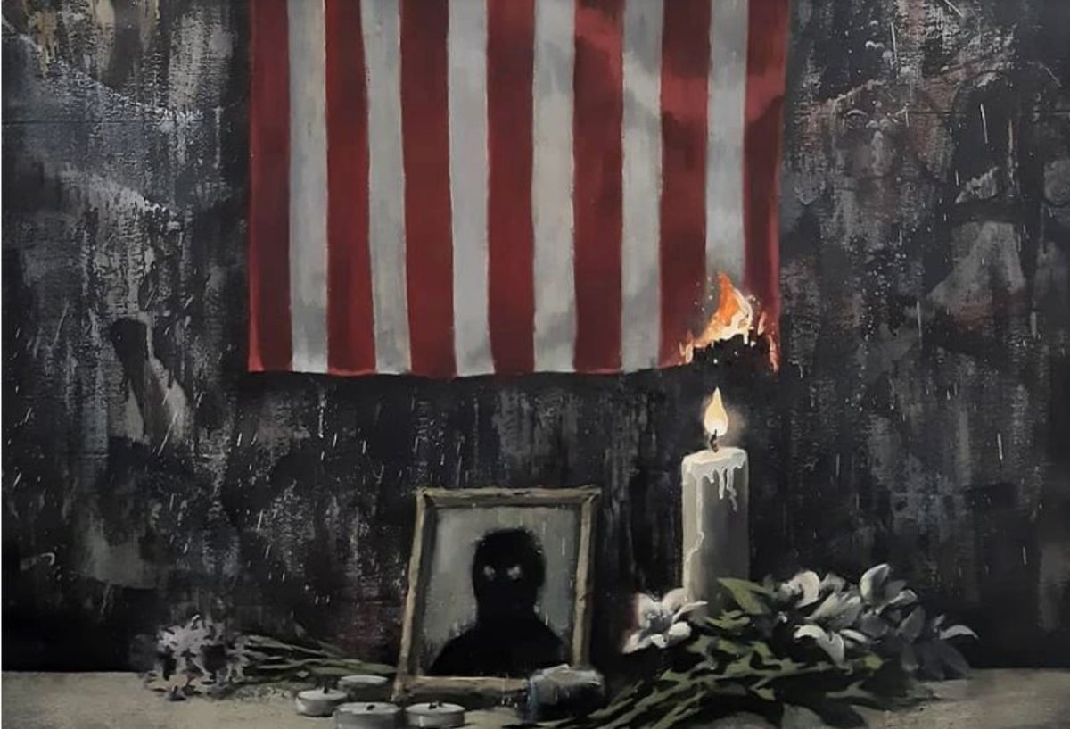 Banksy hizo obra en honor de George Floyd