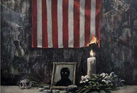 Banksy hizo obra en honor de George Floyd