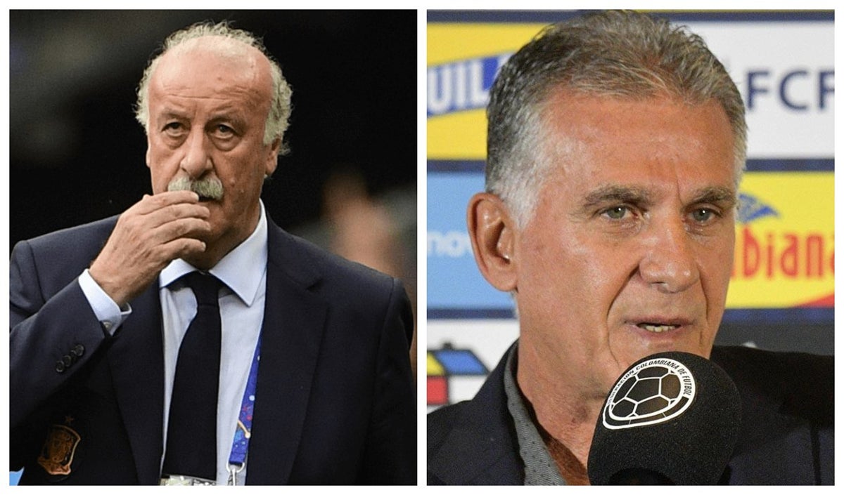 Vicente del Bosque y Carlos Queiroz