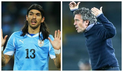 Juan Manuel Lillo y Sebastián Abreu