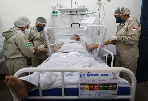 Coronavirus en Brasil / pacientes contagiados