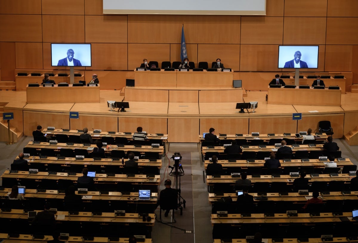 Philonise Floyd, hermano de George Floyd, hablando en debate de la ONU