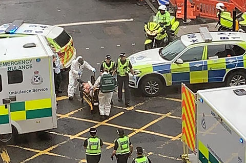 Ataque con cuchillo en Glasgow, Escocia