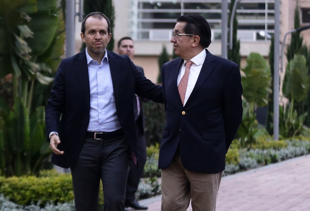 Ernesto Lucena y Fernando Ruíz, ministros del Deporte y de Salud.