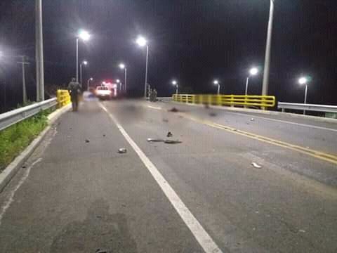 EL percance ocurrió en horas de la noche de ayer.