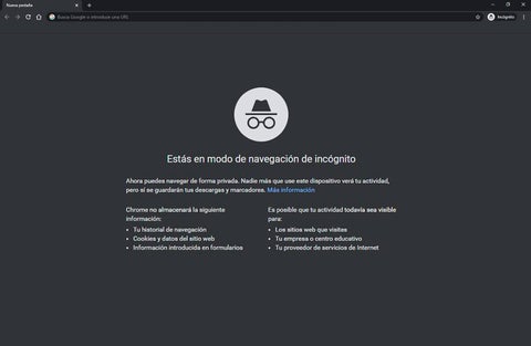 Google Chrome y su modo incógnito d