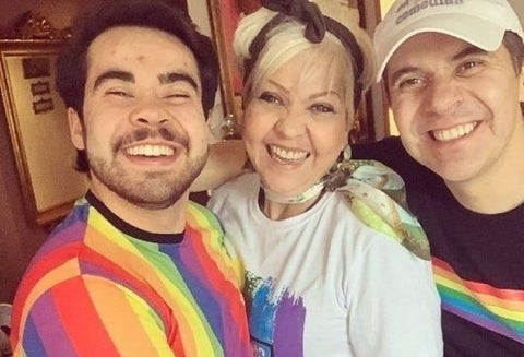 Nelson David Polanía y su madre Fabiola Posada