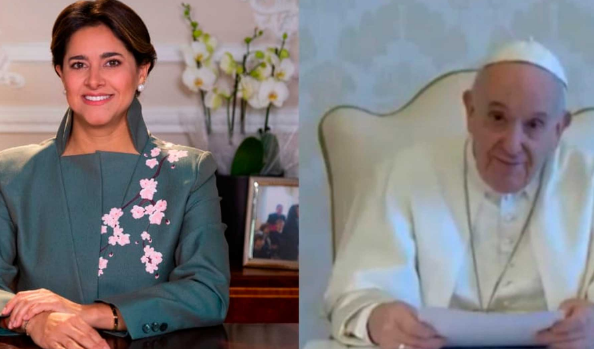Papa Francisco y Primera Dama